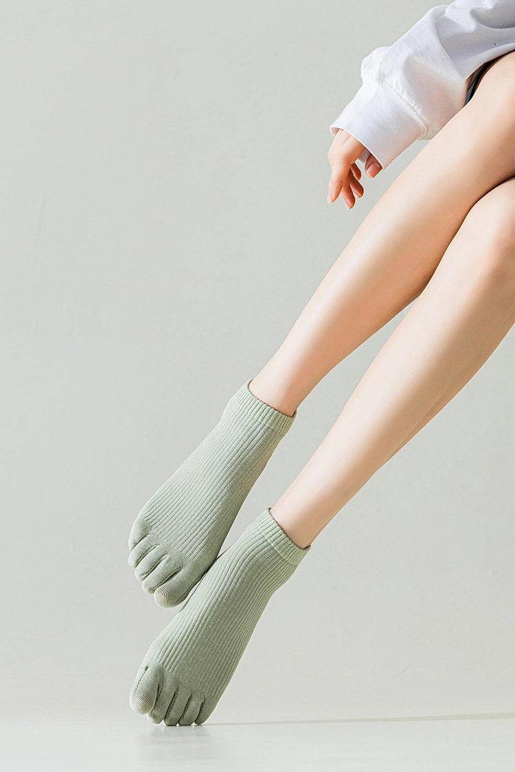 Custom Women Yoga Anti-Slip Five Toe Socks