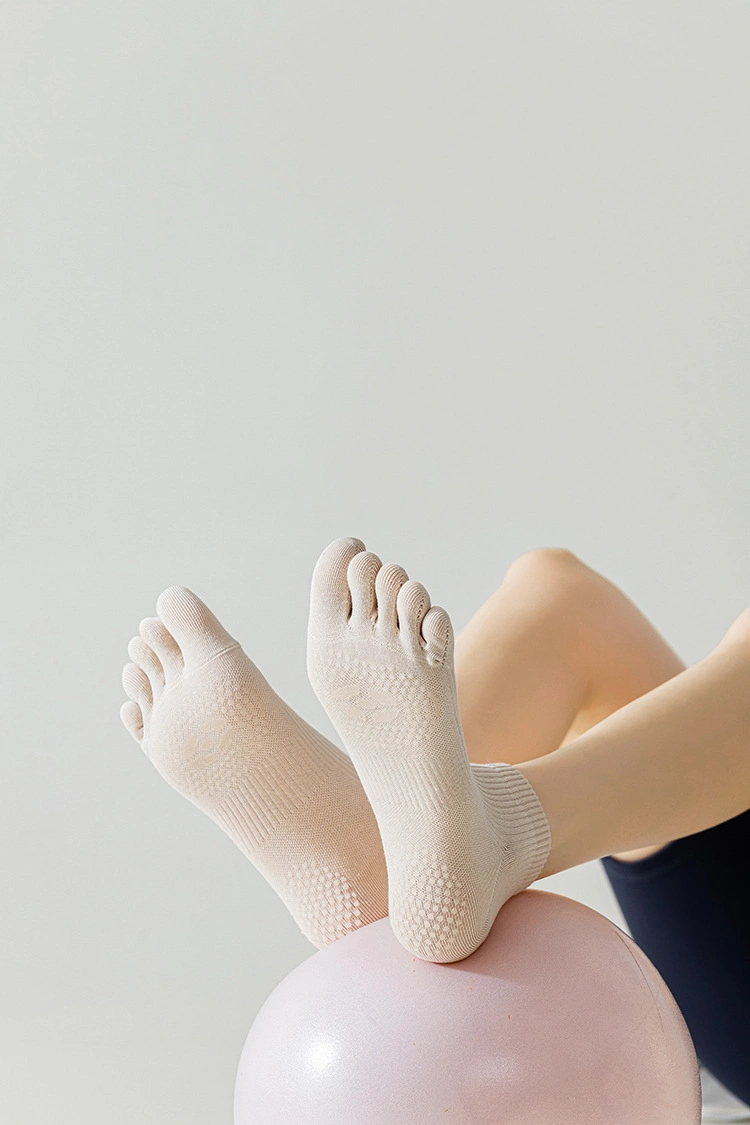 Custom Women Yoga Anti-Slip Five Toe Socks