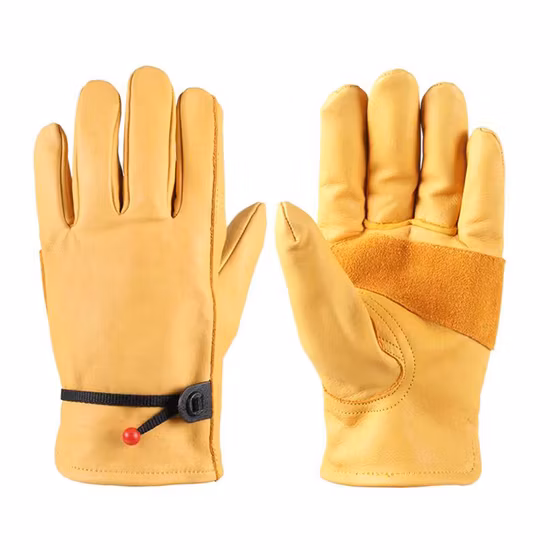 Leather Tough Cowhide Work Gardening Gloves for Women Thorn Proof Working Gloves for Weeding, Digging, Planting Luvas Guantes