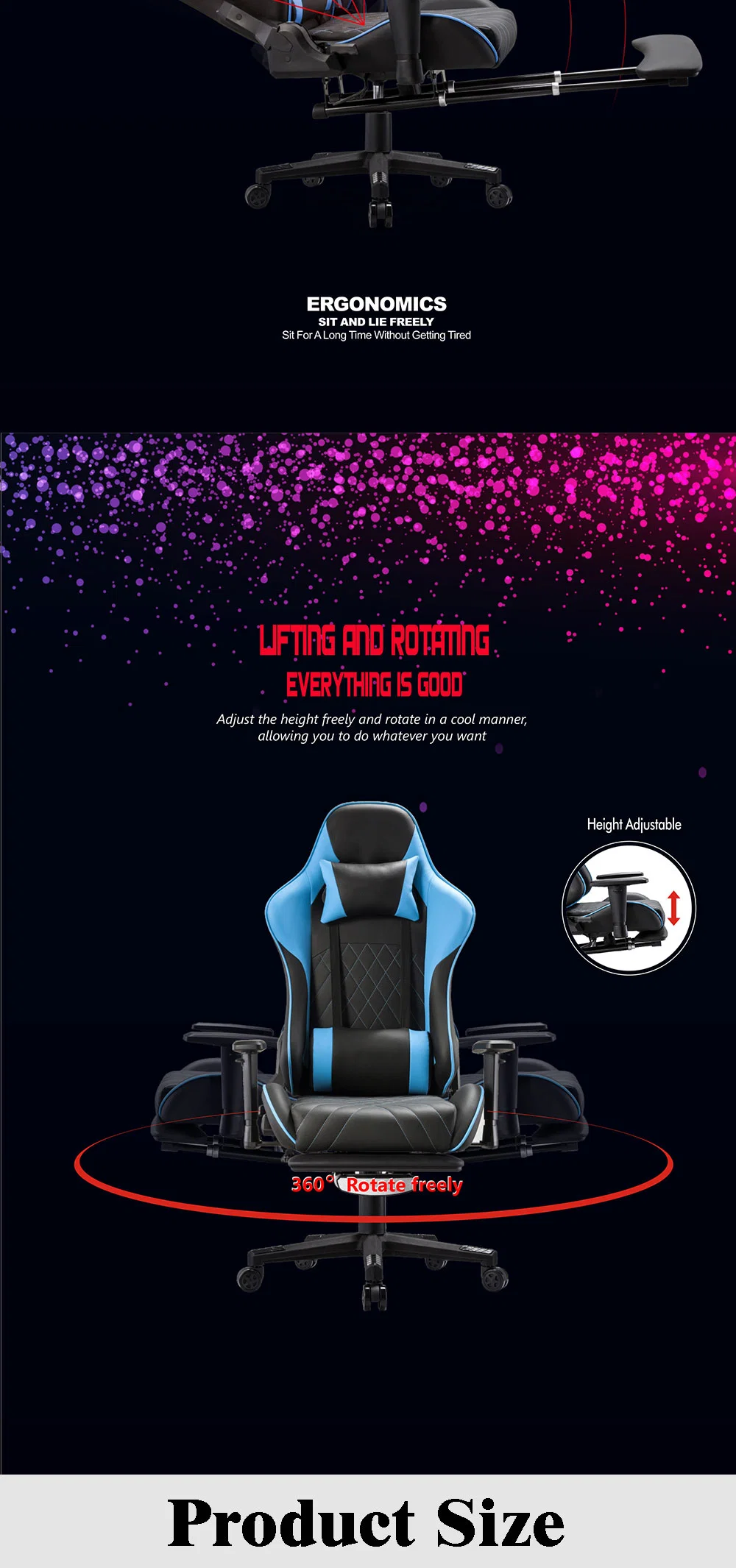 Popular Design New Series Computer Gaming Office Chair PC Gamer Racing Style Ergonomic Comfortable Leather Gaming Chair Racing Games Chair