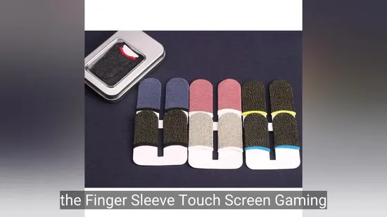Finger Sleeve Touch Screen Gaming Finger Glove Sliver Fiber Anti