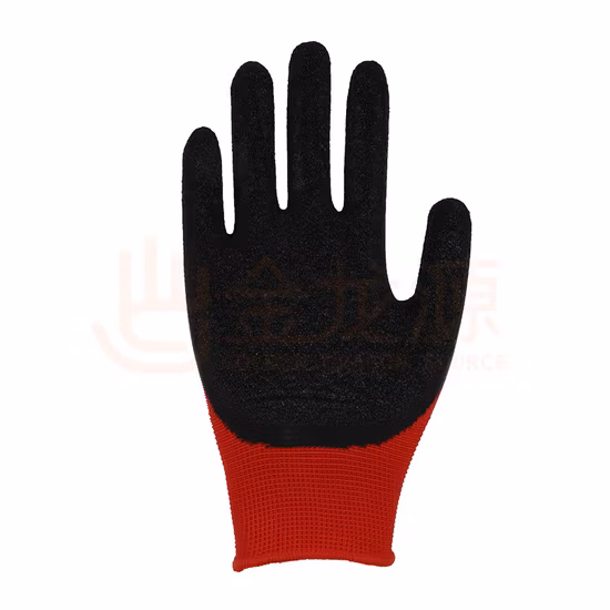 Latex Crinkle Coated Labor Protective En388 Construction Mechanical Industrial Safety Work Gloves