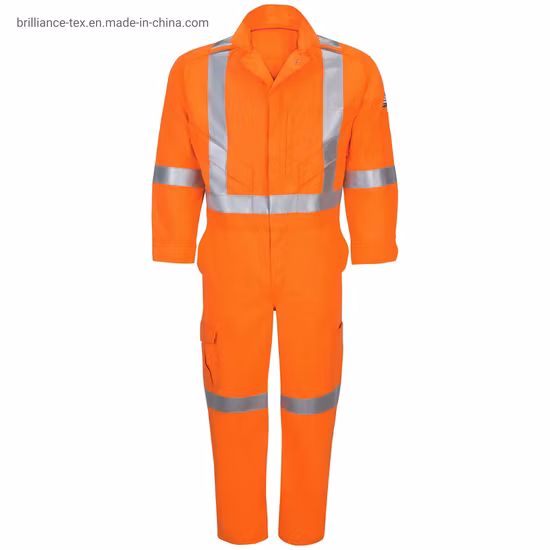 Iq Series® Endurance Collection Men′s Fr Premium Coverall with Reflective Trim Arc Rating Atpv 9 Cal/Cm2