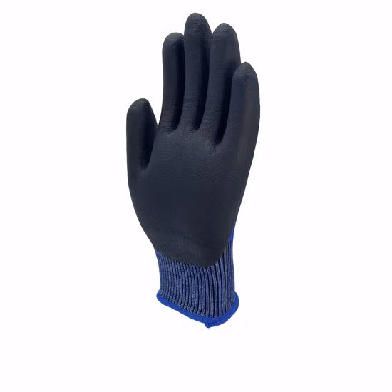 High Quality 13 Gauge Hppe Cut Resistant Palm Coating Nitrile Sandy Safety Work Hand Gloves