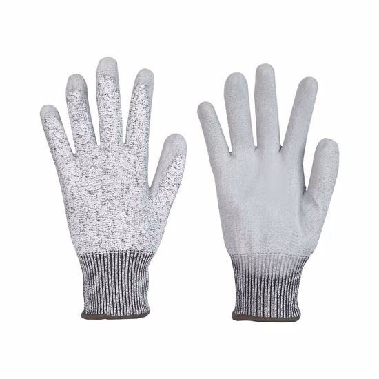 Custom Protection 13G Cut Resistant Hppe Liner Nitrile Sandy Coateding Safety Working Hand Gloves with TPR on Back and Velcro at Wrist