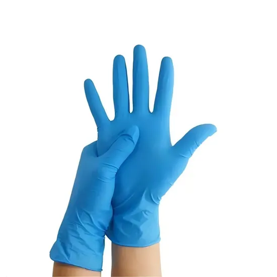 Textured Nitrile Gloves Powder Free Black Color